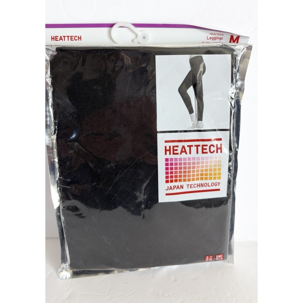 Uniqlo Heattech Japan Technology Women's Leggings M Black Thermal Base Layer New